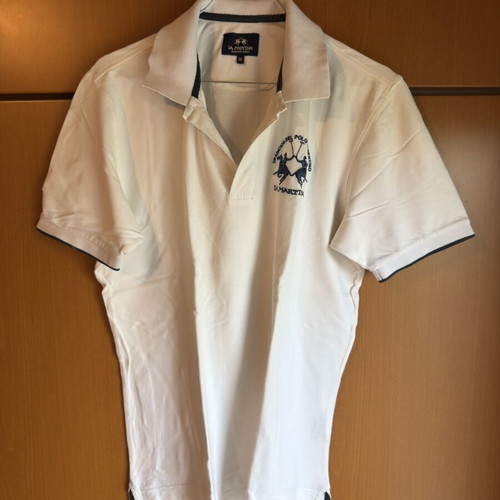 La Martina Polo T-shirt, white, size M