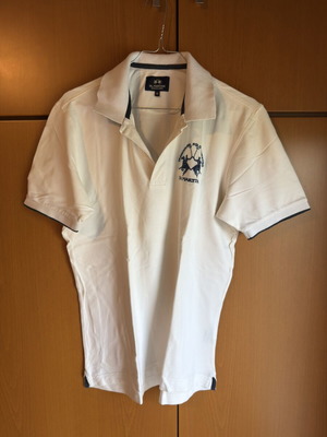 La Martina Polo T-shirt, white, size M