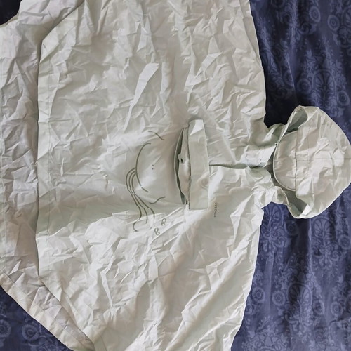 Quechua Waterproof Poncho for Kids 2-4 Years Like New, Green