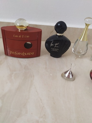 Branded perfume bottles used, ideal for collectors