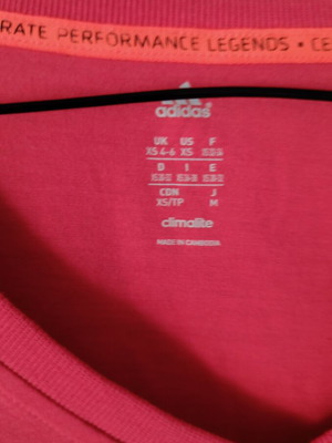 Adidas t-shirt, pink, size XS