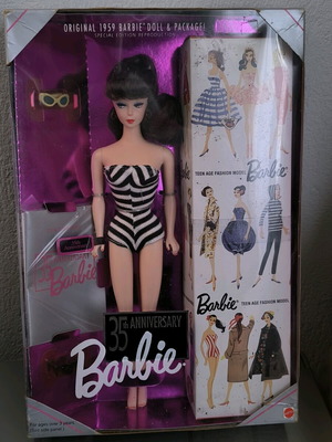 Barbie 35th Anniversary 1994, 1959 reproduction, new in box