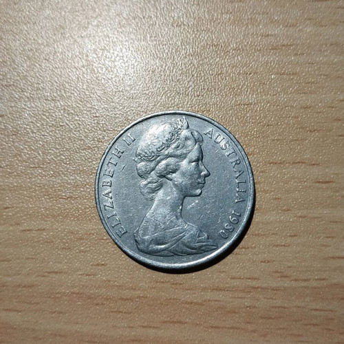 20 Cents Elizabeth II Australia 1980 coin used
