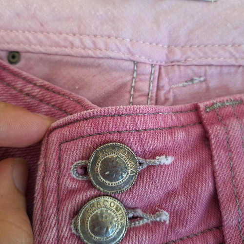 Fracomina pink capri jeans vintage pants used, size 46