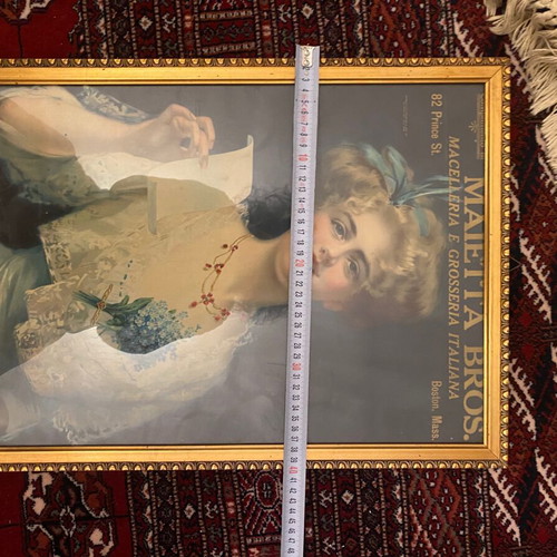 Vintage Italian poster used
