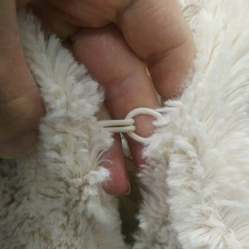 Winter coat like new, size S-M, beige with fur lining