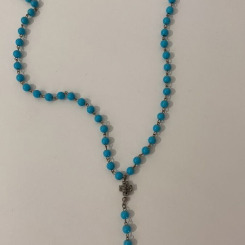 Vintage rosary necklace used