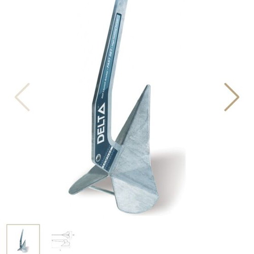Delta anchor 32 kg galvanized like new for boats up to 50 feet
