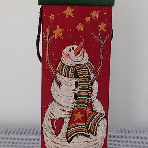 Christmas box like new made of thick cardboard
