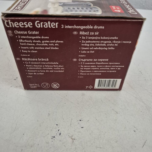 Ernesto Manual Rotary Cheese Grater 4 Pieces New