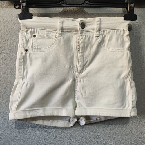 Pull & Bear women's white denim shorts size 34