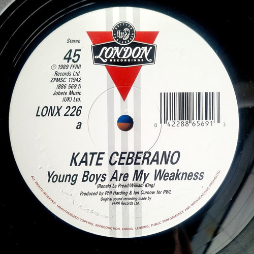 Kate Ceberano Young Boys Are My Weakness 12" vinyl