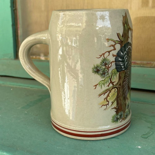 Collectible ceramic hunter's mug like new, 0.5 liter capacity