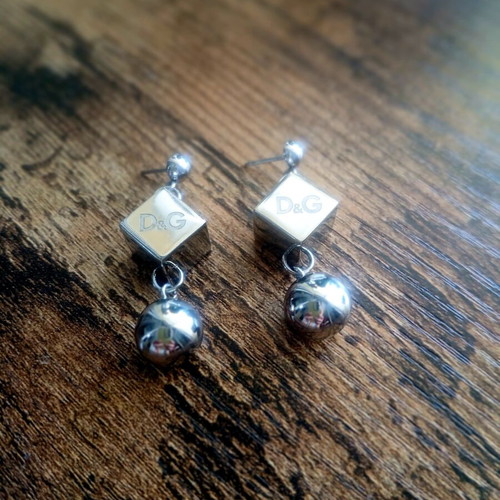 D&G silver earrings, Dolce & Gabbana