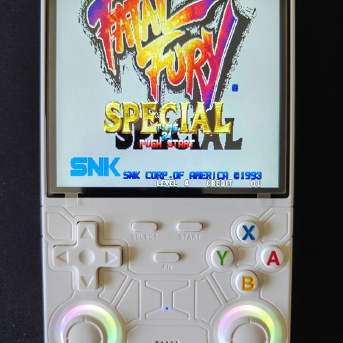 Original R36 Ultra retro handheld game console, 4.0-inch, white, 128GB, 22,000 games