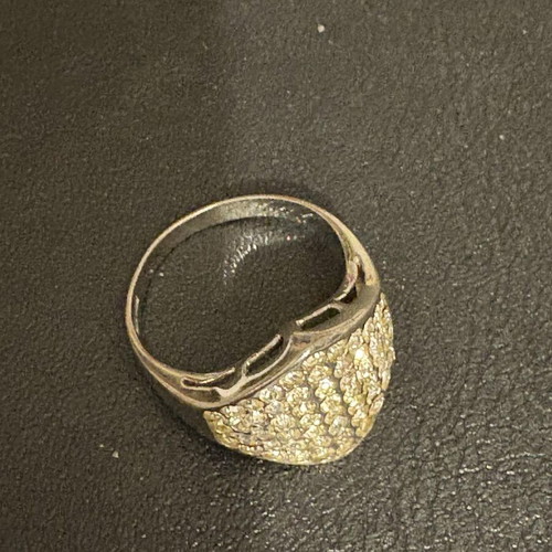 Women's ring No54 used, yellow gold color