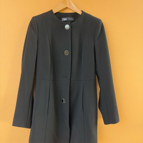 Zara black women's coat size M like new