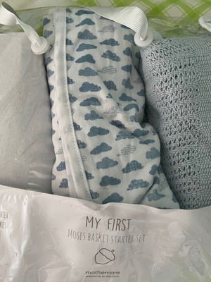 My first Moses basket set Mothercare unused