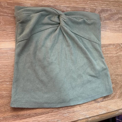 Shein women's green midi top size S new