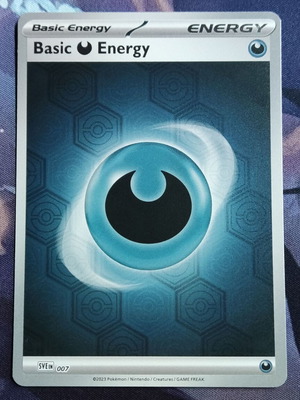 Basic Darkness Energy Reverse Holo Pokemon like new
