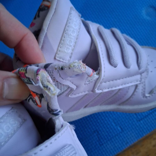 Adidas baby sports shoes used, size 21, light purple