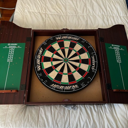 Dartboard cabinet used