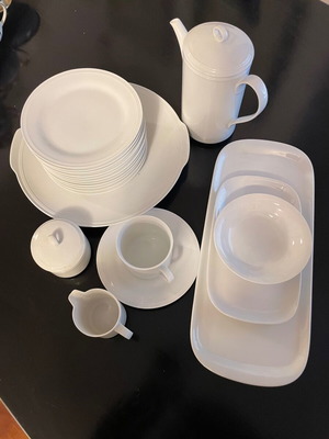 Vintage Alt Tirschenreuth Venezia Germany porcelain coffee and tea set like new, 32 pieces