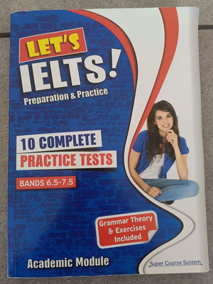 Let's IELTS! Preparation & Practice book like new, English