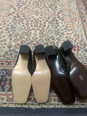 Vintage pumps new, size 40, black and green