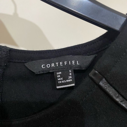 Cortefiel Woman's Black Midi Dress Sleeveless Size Small Like New