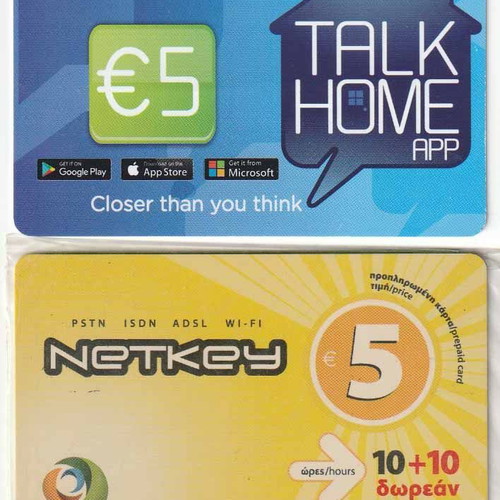 Forthnet Altec Phone and Internet Cards new, pack of 4