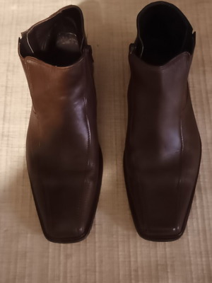 Boxer leather men's boots size 41 new, brown