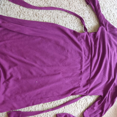 Knitted dress like new, loose fit, size S/M, purple