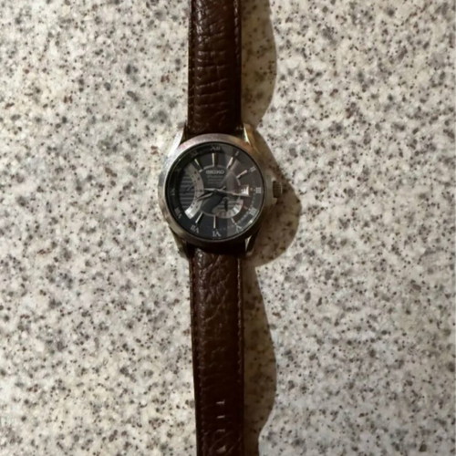 Seiko Premier Direct Drive watch like new, brown