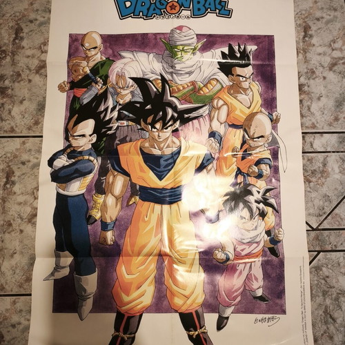 Dragon Ball poster Hachette used, 88 x 58 cm