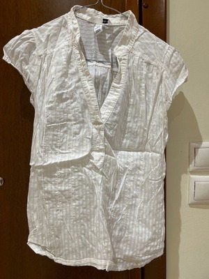 H&M blouse/shirt used, size Small, white