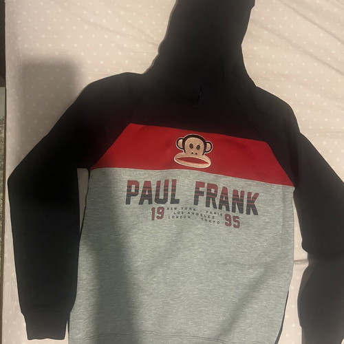 Paul Frank winter sweatshirt used, size 8-9 years, black and gray