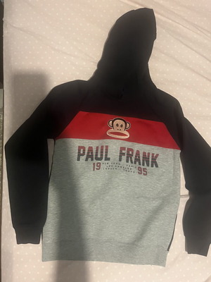 Paul Frank winter sweatshirt used, size 8-9 years, black and gray