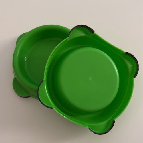 Small pet bowls, set of 2, plastic, non-slip