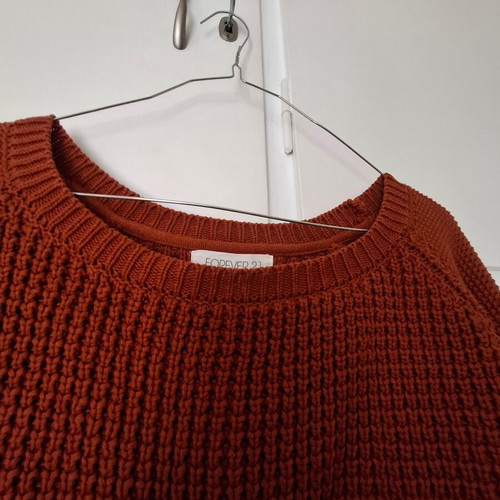 Forever 21 short brick-red blouse like new, size S