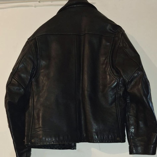 Golden Bear men's real leather jacket Medium used, black