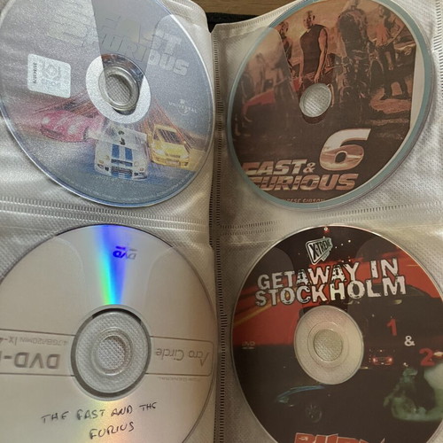Fast and Furious DVD pack of 17 used movies with racing cars