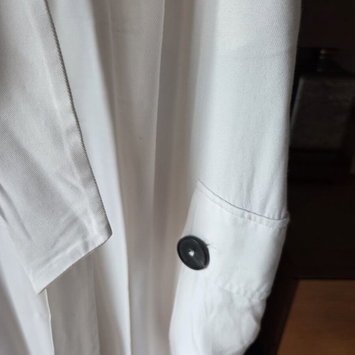 Massimo Dutti jumpsuit used, viscose, white, size L