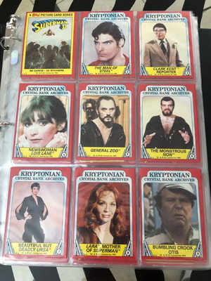 Superman II Movie Complete Set Καινούργιο, 88 κάρτες και 22 αυτοκόλλητα