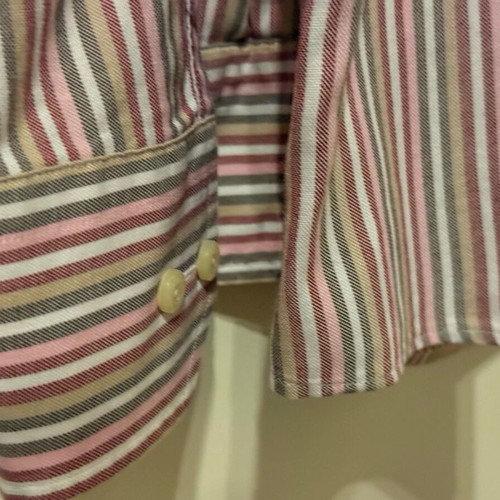 Gant striped shirt 3XL like new, pink/beige/white