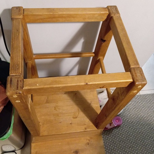 Learning tower used, handmade, solid wood