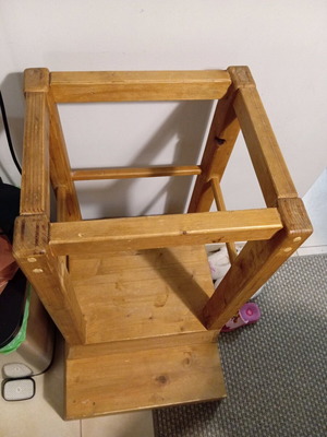 Learning tower used, handmade, solid wood