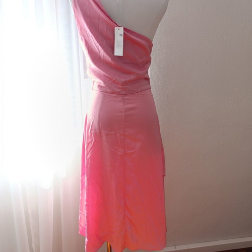 Pink Midi Wonderful Satin Dress, party dress, TFNC LONDON, Medium