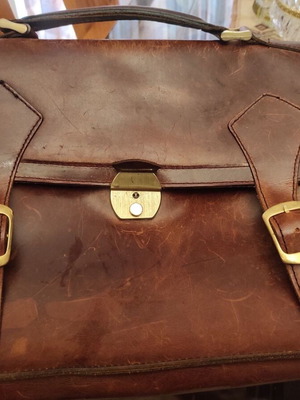 Ruitertassen Heritage Scholar Satchel leather bag like new, brown