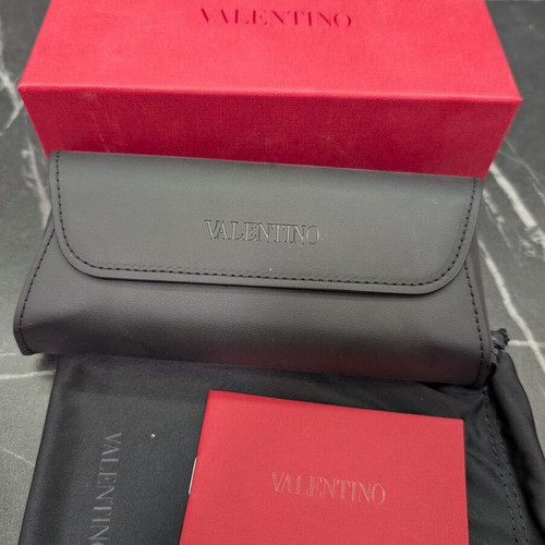 Valentino sunglasses case new red with card and box